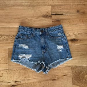 Urban Outfitters ripped denim shorts